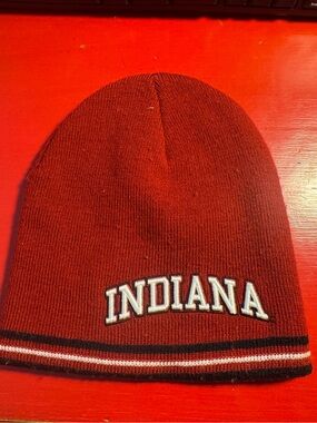 Indiana University IU Hoosiers Red Knit Beanie